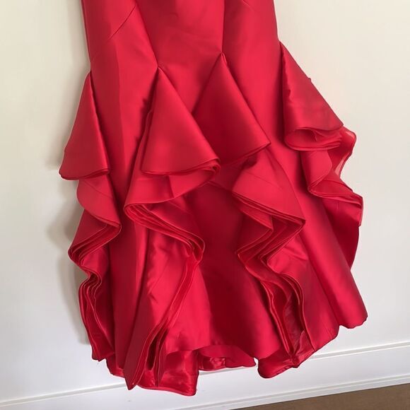 Rachel Allan Sleeveless Ruffle Gown Evening Dress - Picture 3 of 8